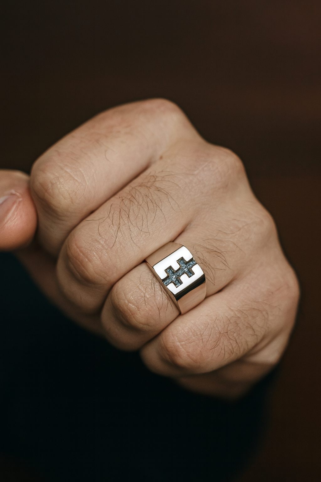 Žiedas su Vyčio kryžiumi