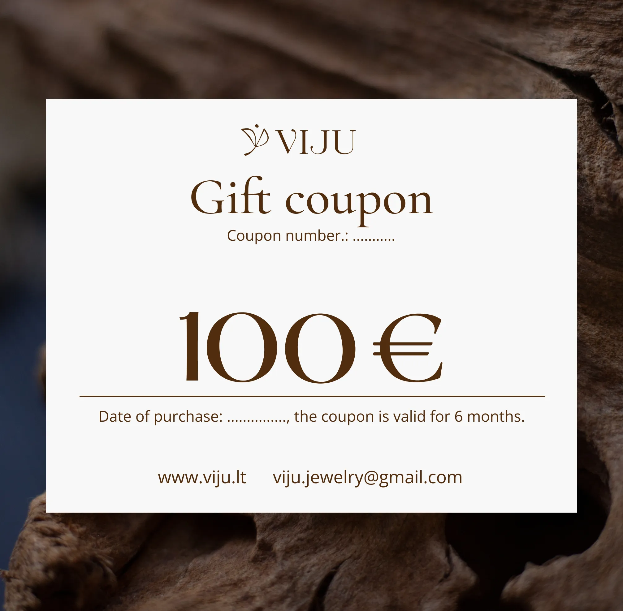 Viju Jewelry Gift Coupon