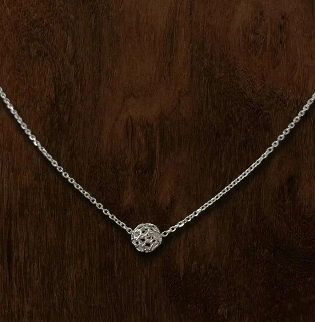 Necklace "Decorative sphere"