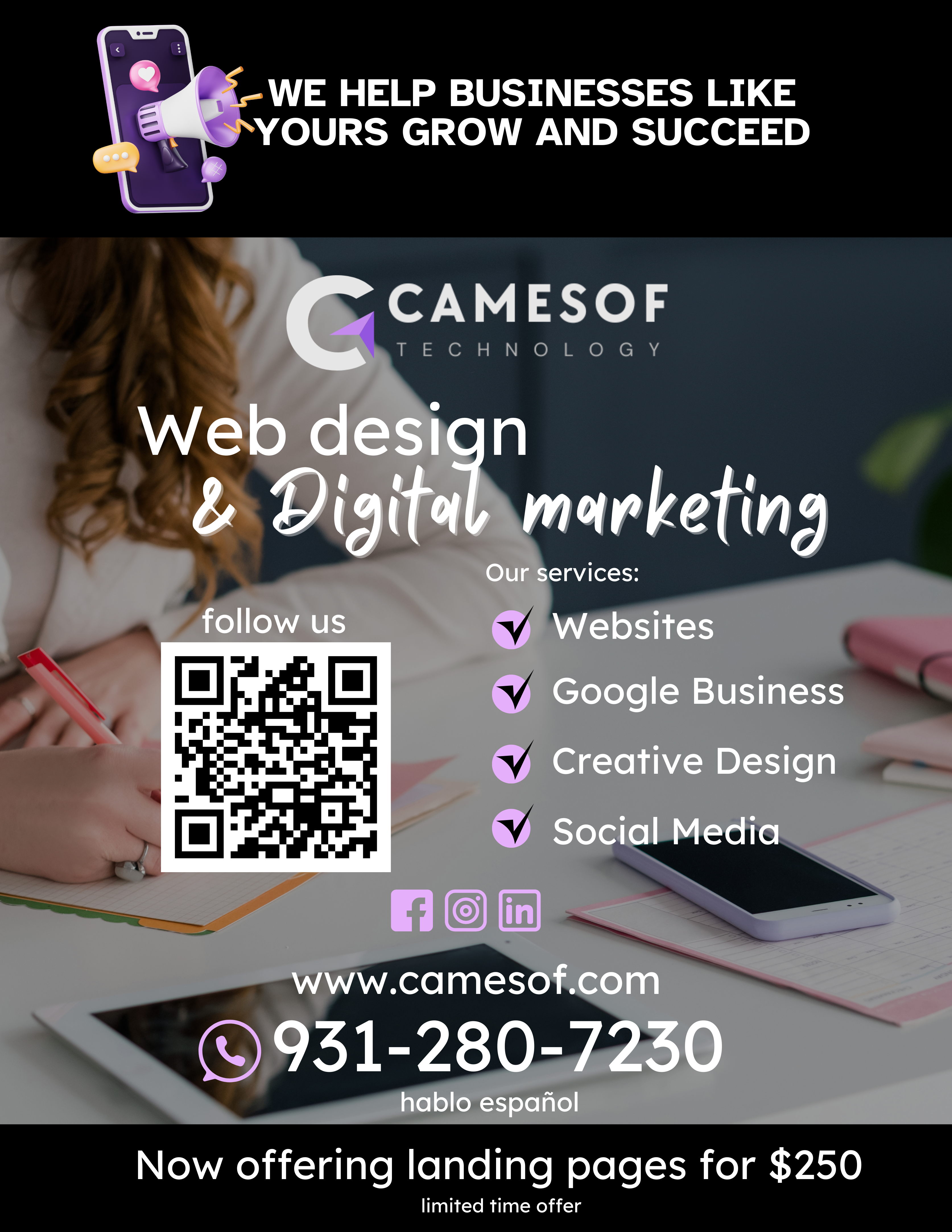 4 Flyers Digitales Profesionales por $100 al Mes