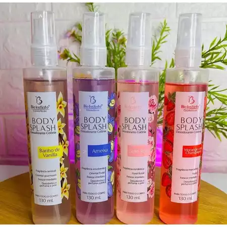 2 Unidades - BodySplash Perfume Corporal Feminina Aromas Marcantes Envolvente Bolsa Casa Escritório Beleza