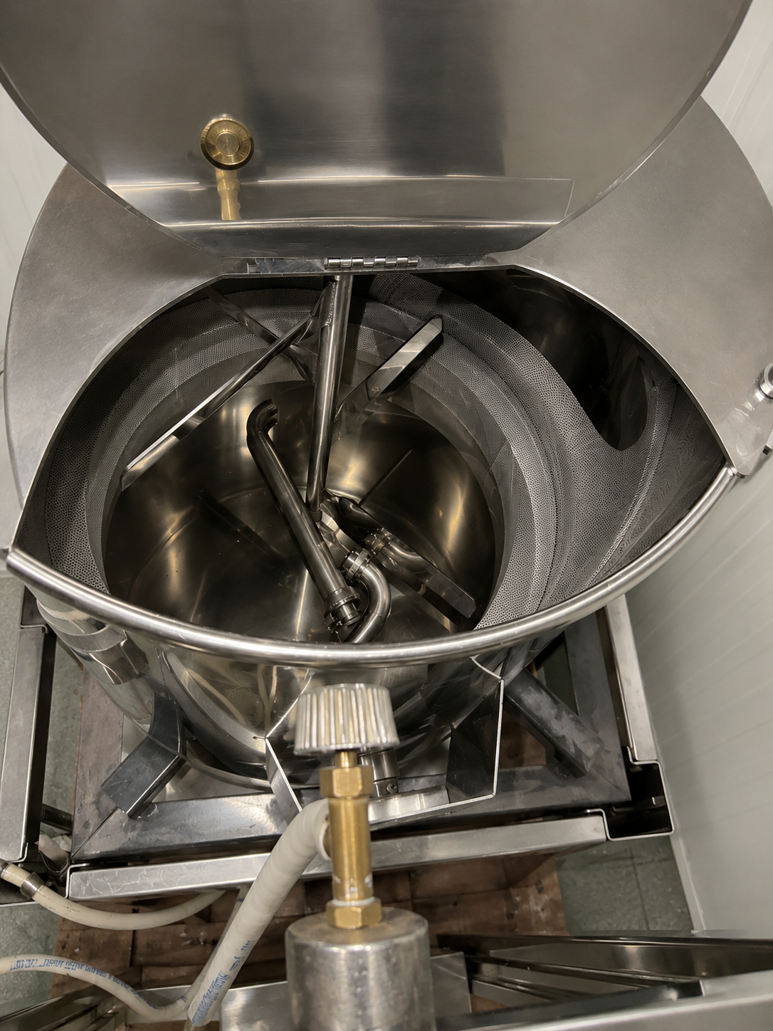 Fondoir / mélangeur chauffant professionnel inox