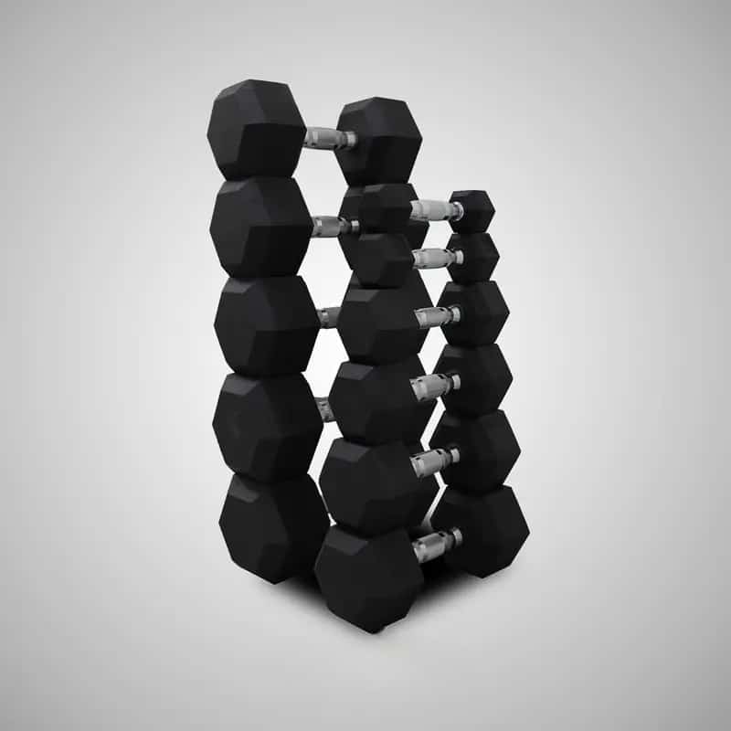 SET DE MANCUERNAS HEXAGONALES (50 lbs – 100 lbs)