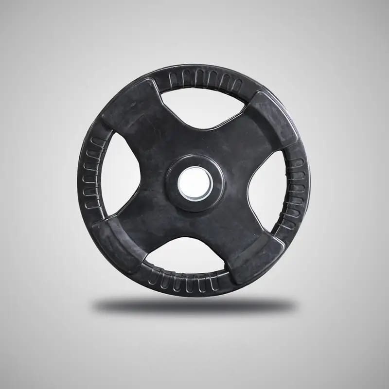 PAR DE 25 LBS DISCOS OLIMPICOS PLASTIFICADOS CON AGARRADERA