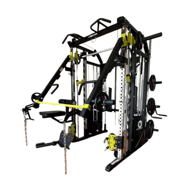 MAQUINA SMITH MULTIFUNCIONAL TODO EN UNO. EQUIPAMIENTO PARA CASA.