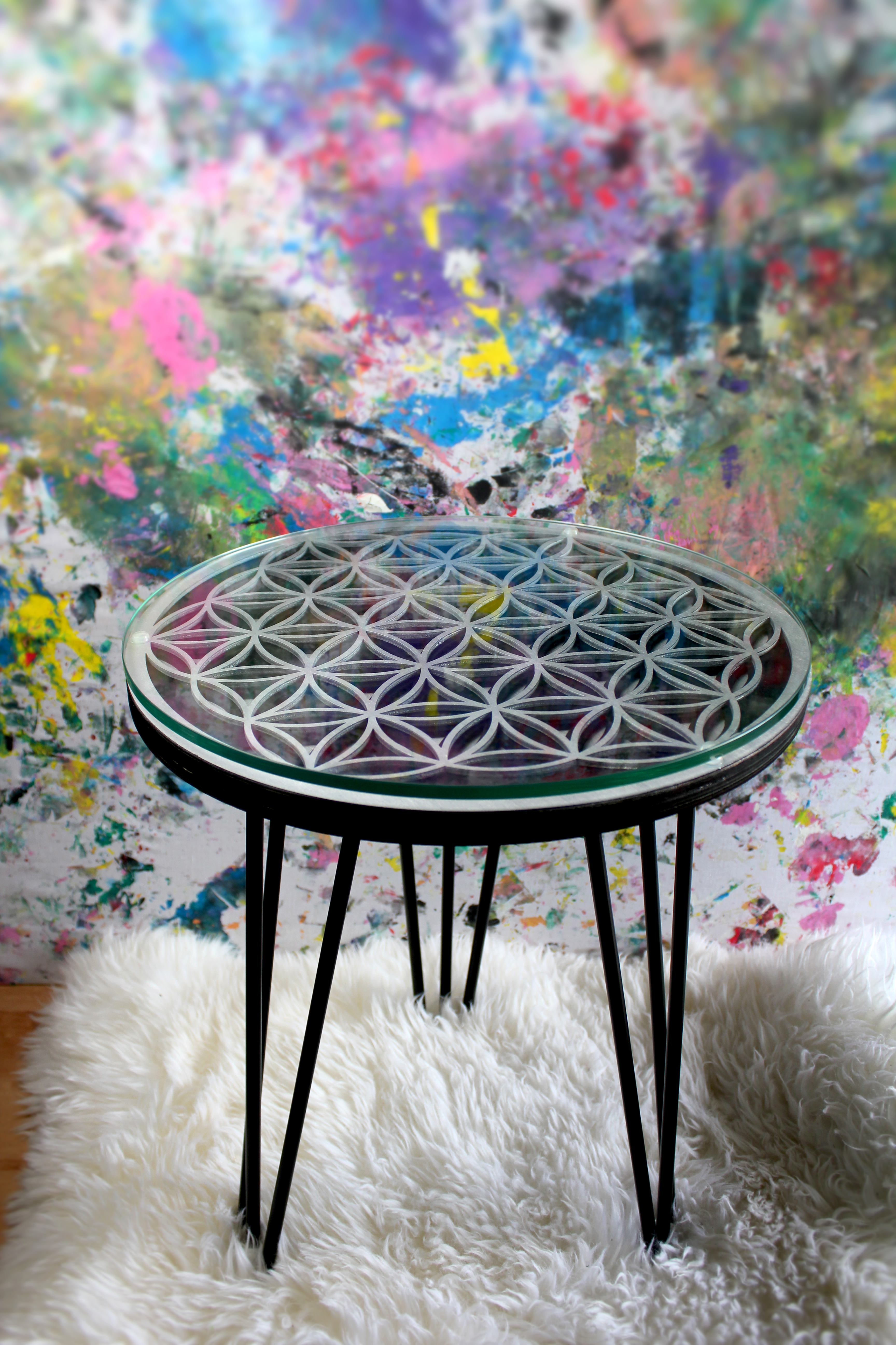 Blume des Lebens | Couchtisch