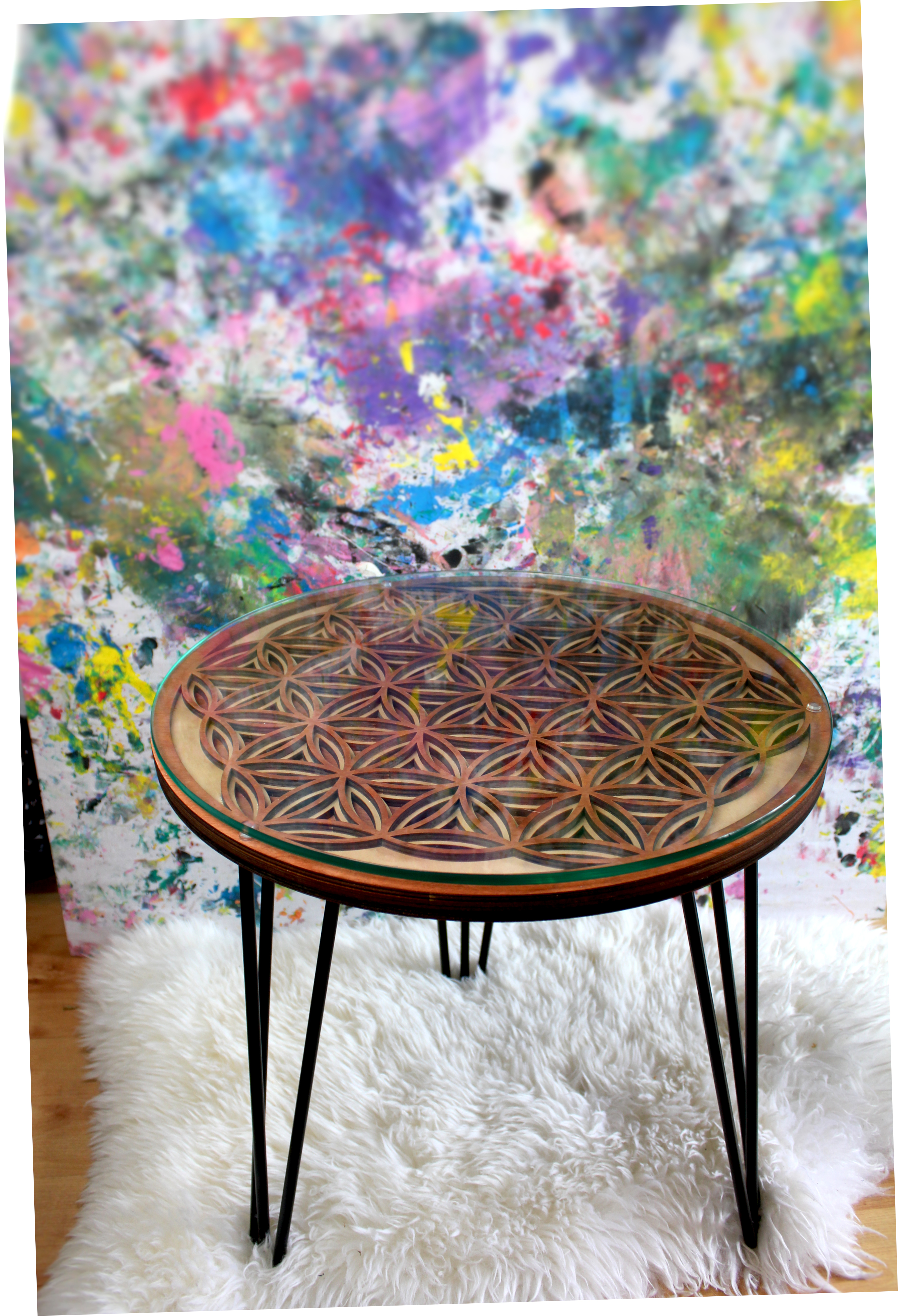 Blume des Lebens | Couchtisch