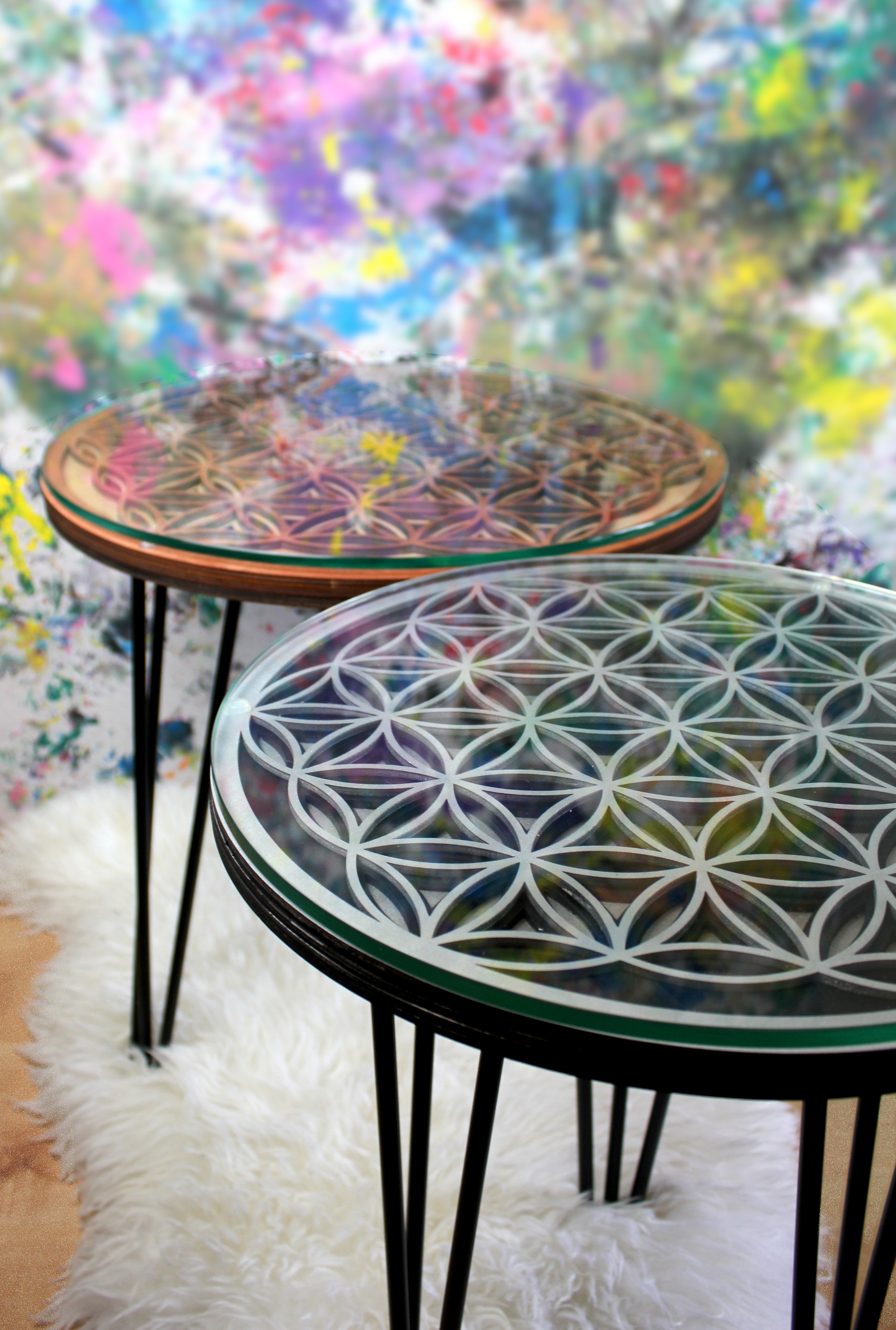 Blume des Lebens | Couchtisch