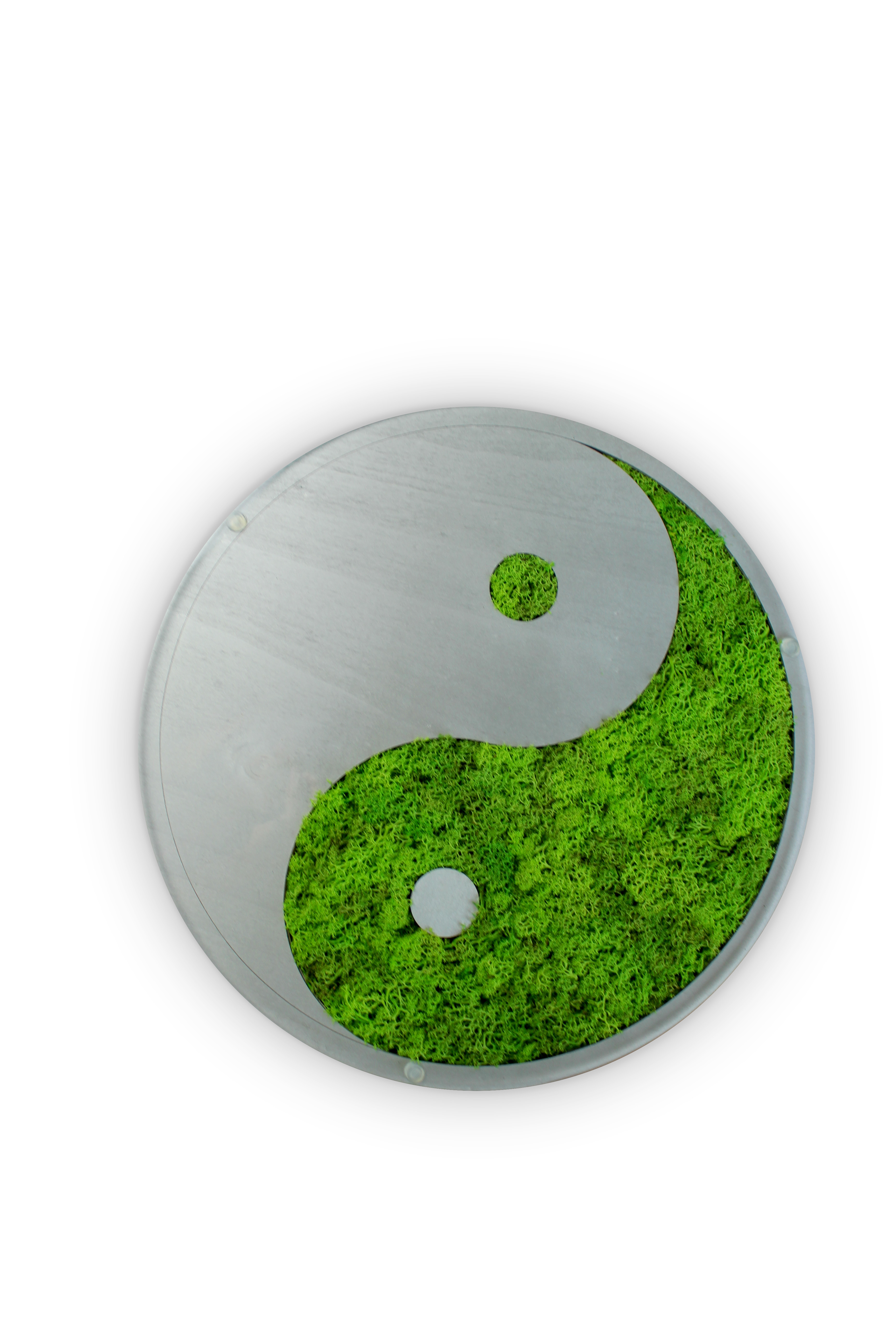 Yin und Yang | Couchtisch mit Islandmoos