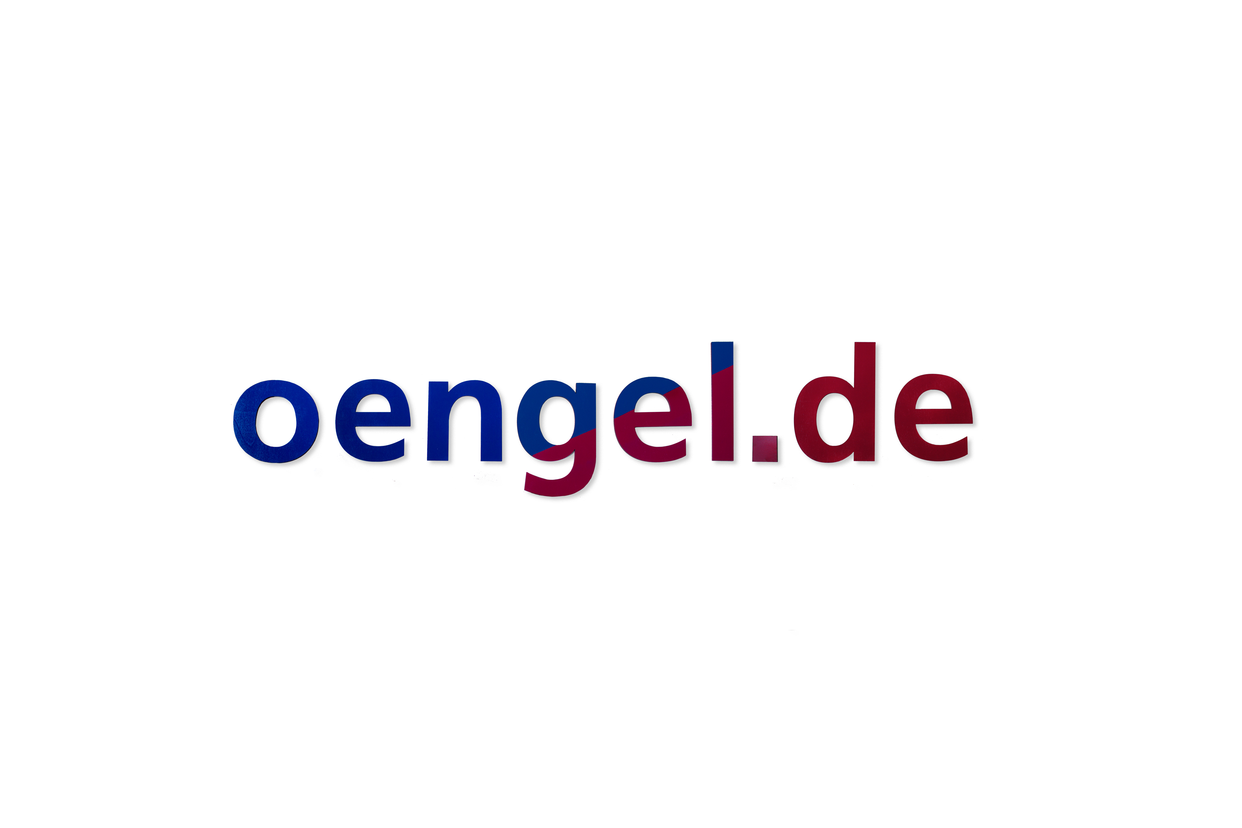 Selbstklebender Schriftzug aus Holz 