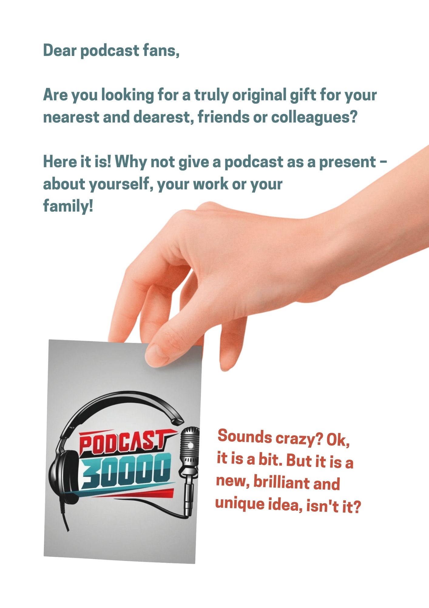 Your personal podcast as a gift!