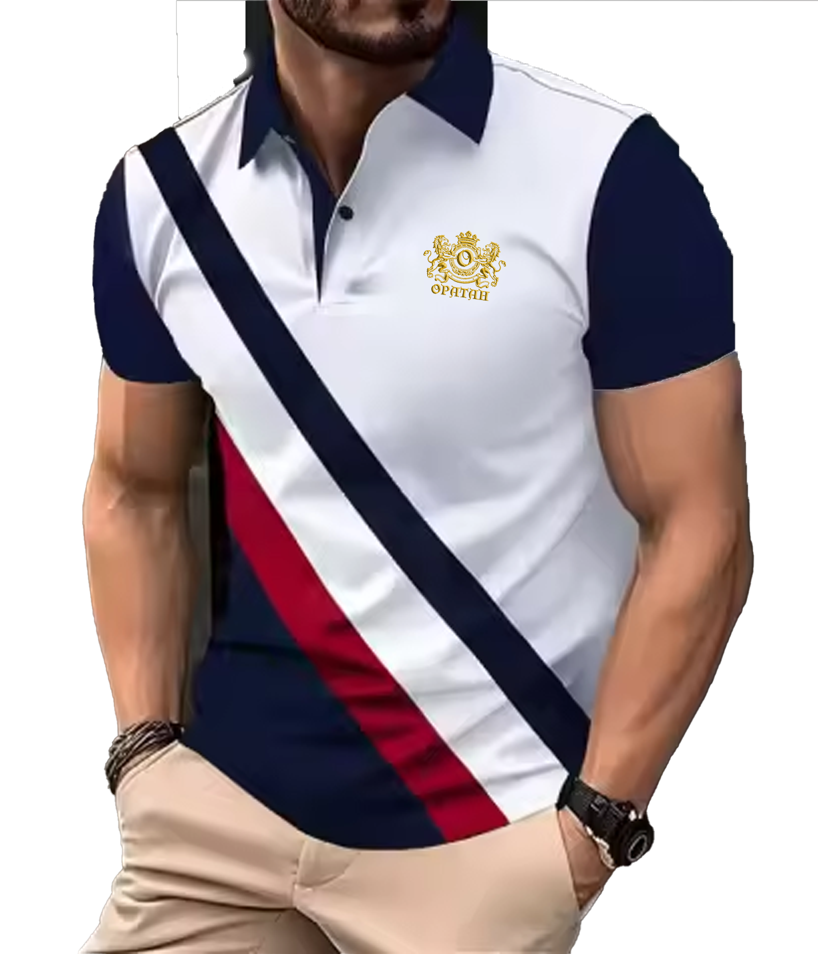 Red White and Blue Polo
