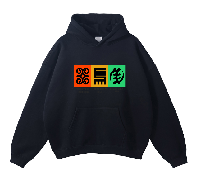Black Heavy weight Hoodie