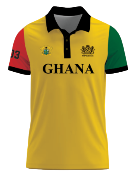 Men's Yellow Ghana Polo Shirt