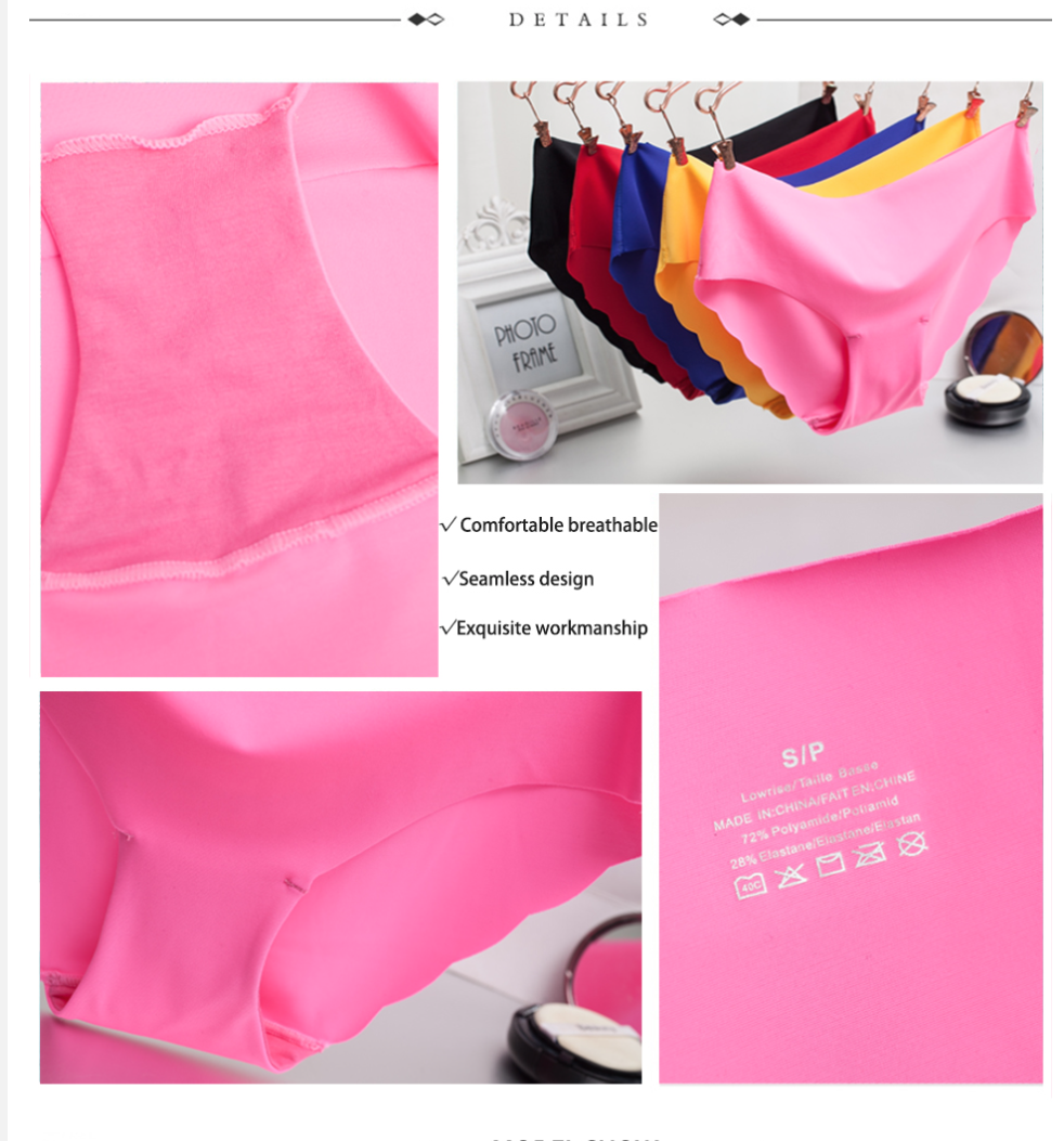 Scalloped seamless panty