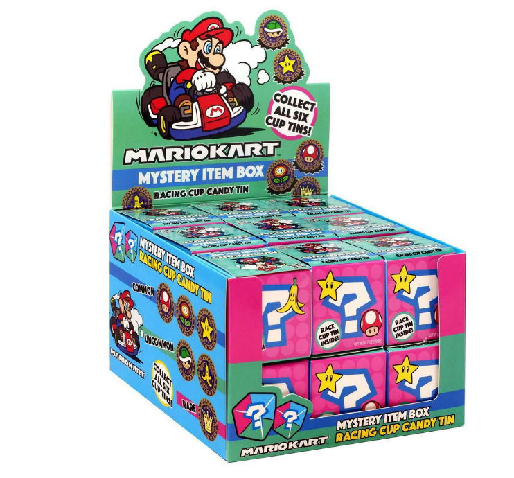 Super Mario Kart Candy Tin Mystery Box