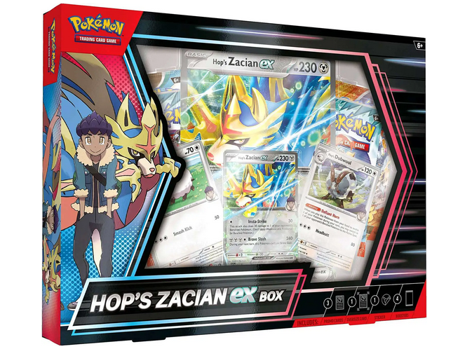 Pokemon Journey Together Hop's Zacian EX Box