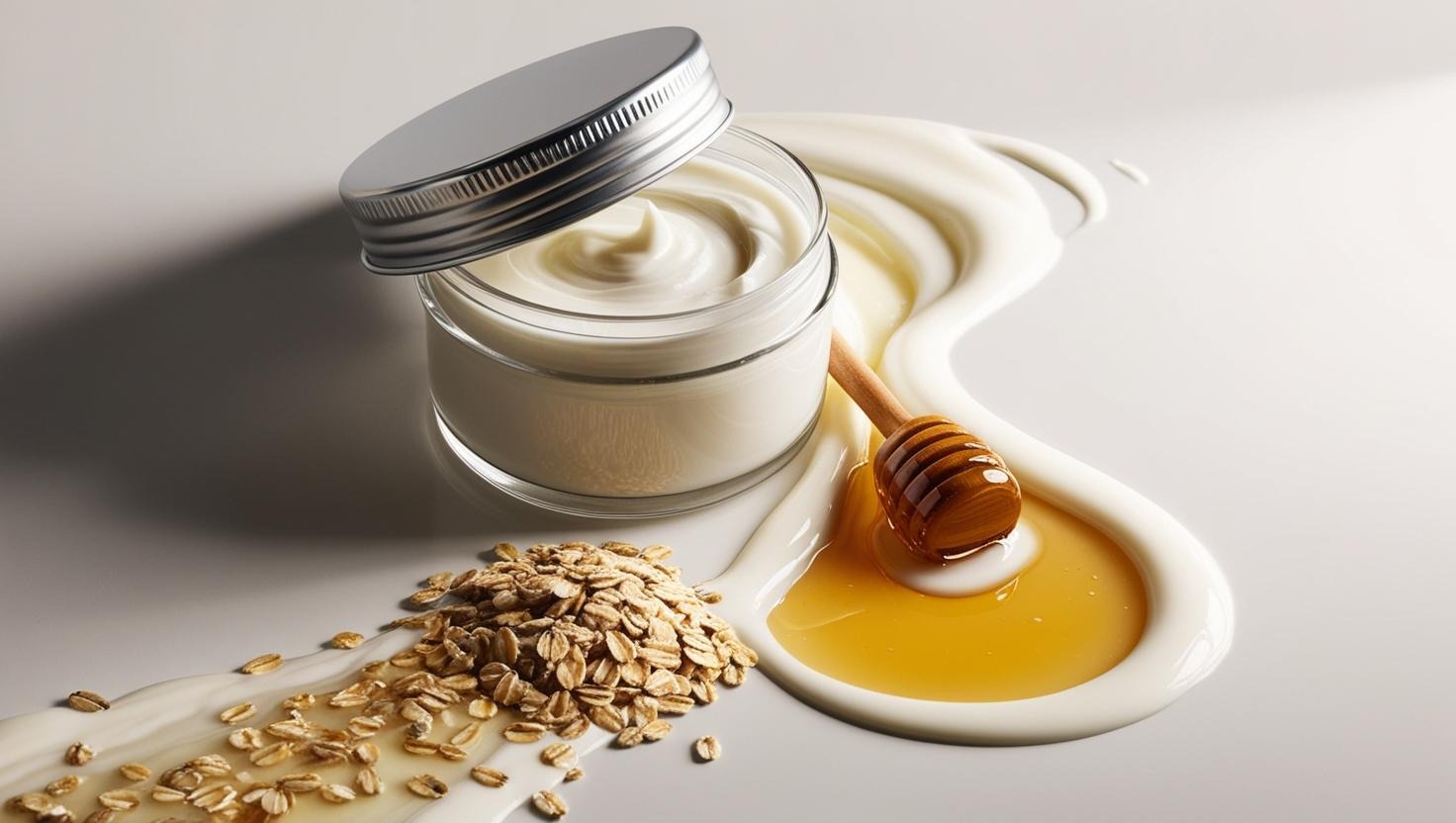 Crema Facial Nutritiva de Avena, leche y miel
