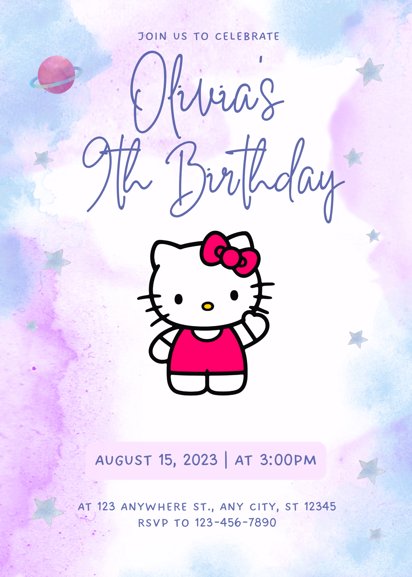 Hello Kitty Invitation