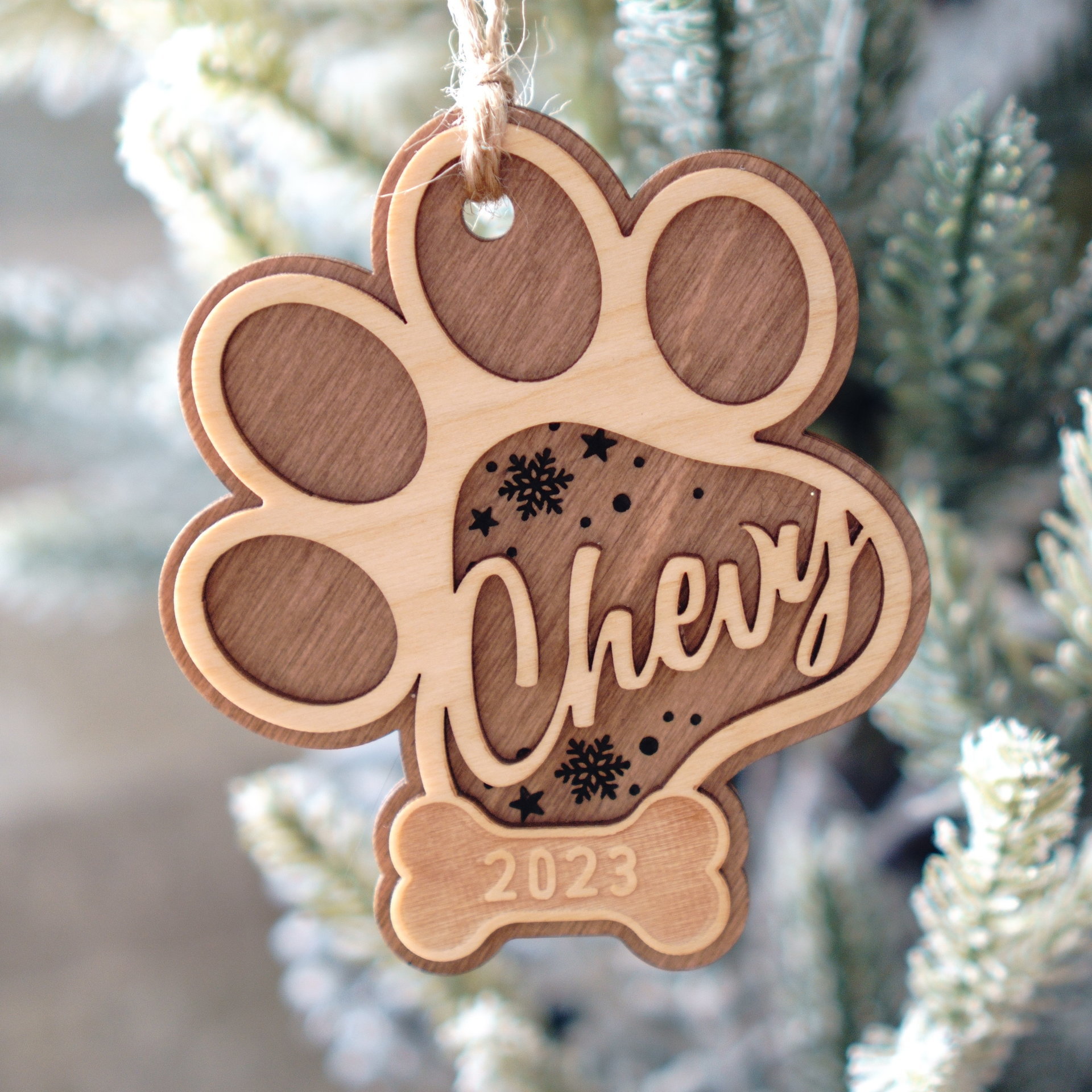 Pet Dog Paw Ornament