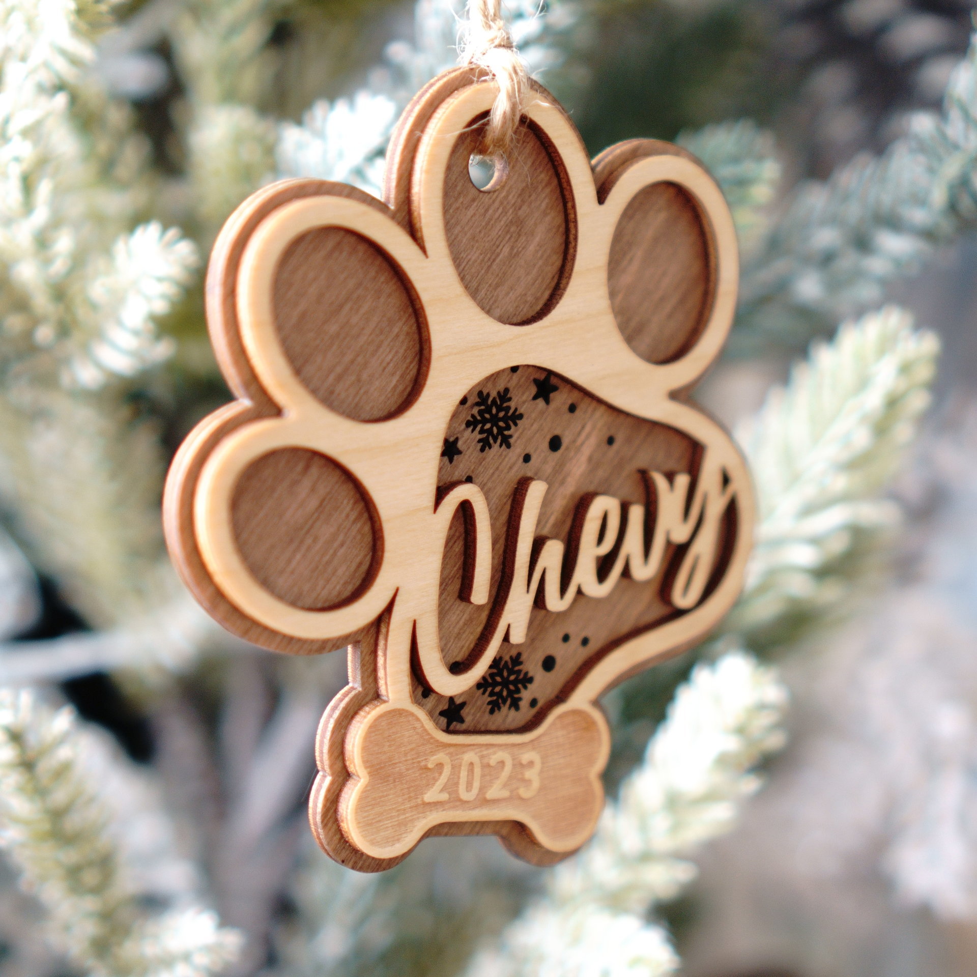 Pet Dog Paw Ornament