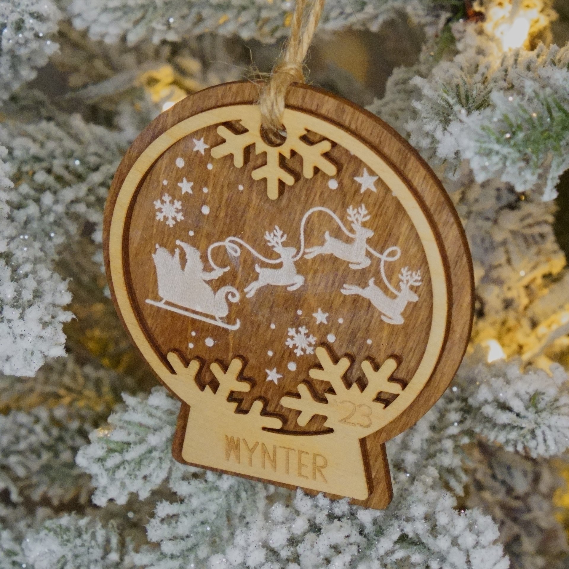 Wooden Christmas Ornament