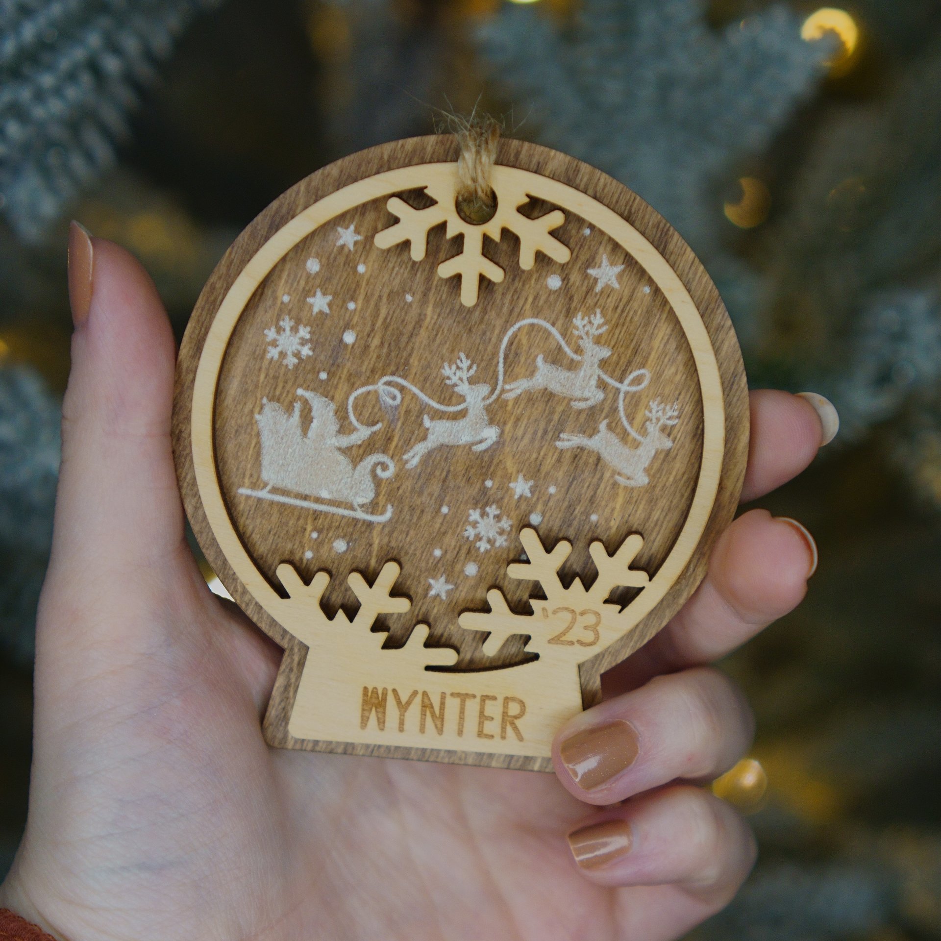 Wooden Christmas Ornament