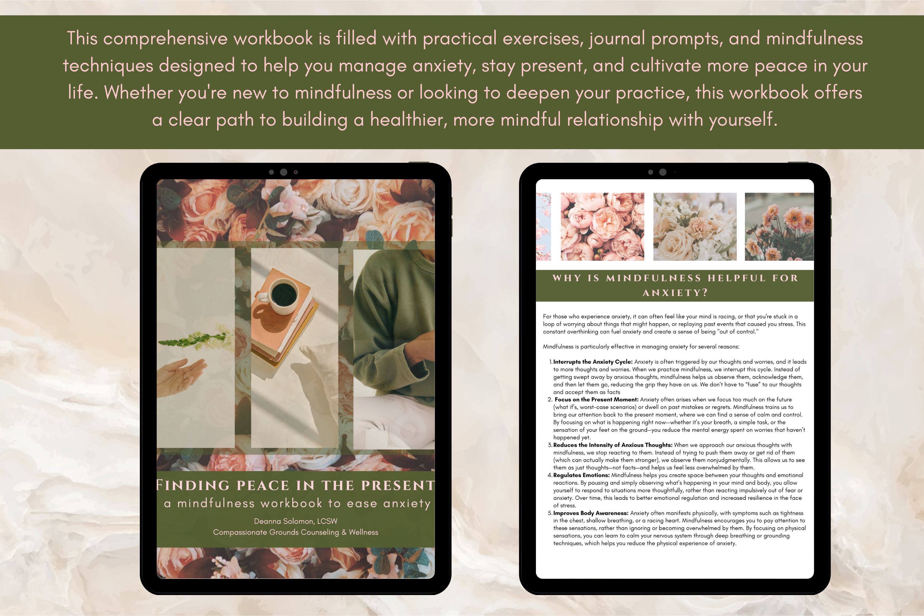 Finding Peace in the Present: A Mindfulness Workbook to Ease Anxiety 