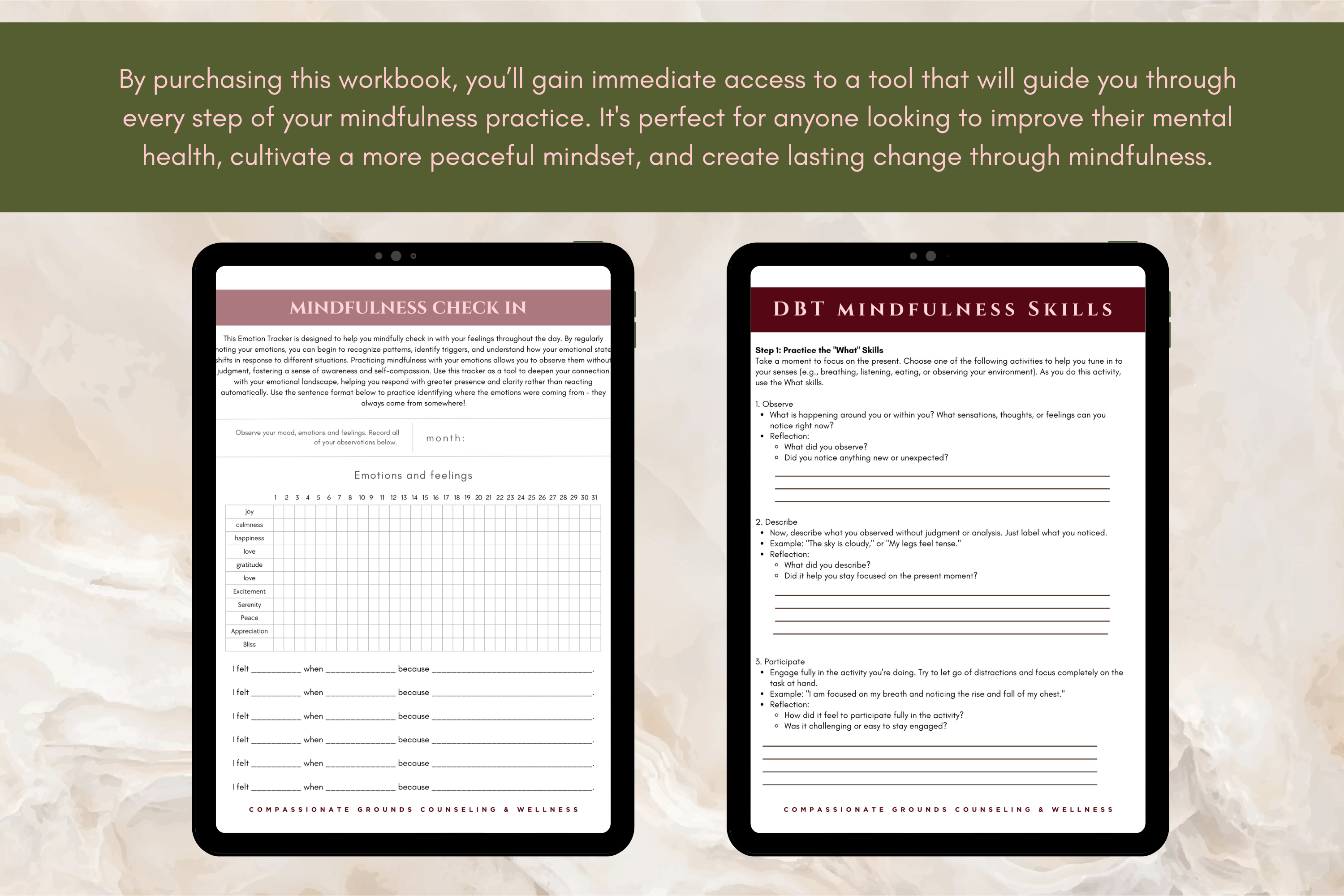 Finding Peace in the Present: A Mindfulness Workbook to Ease Anxiety 