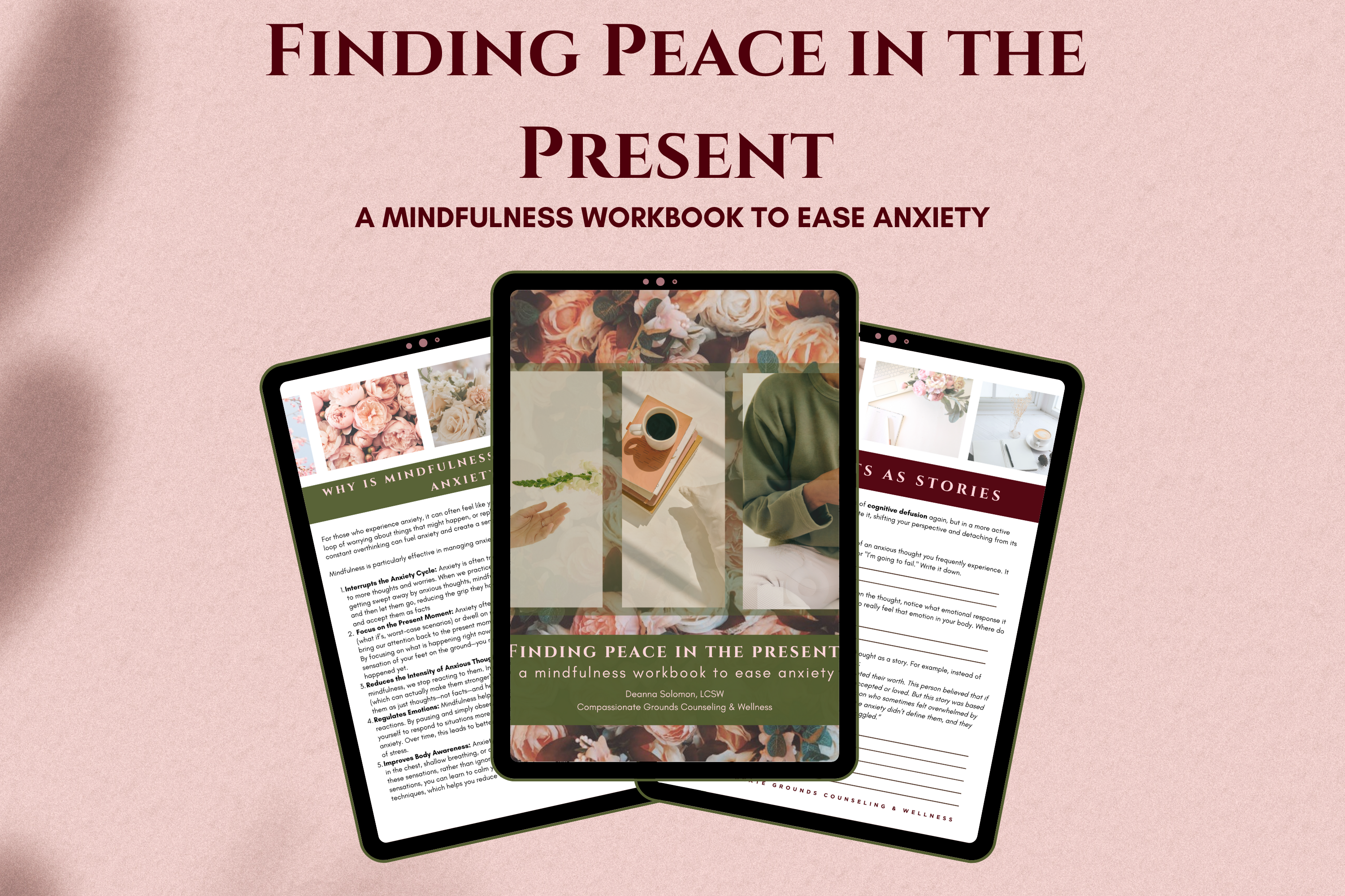 Finding Peace in the Present: A Mindfulness Workbook to Ease Anxiety 