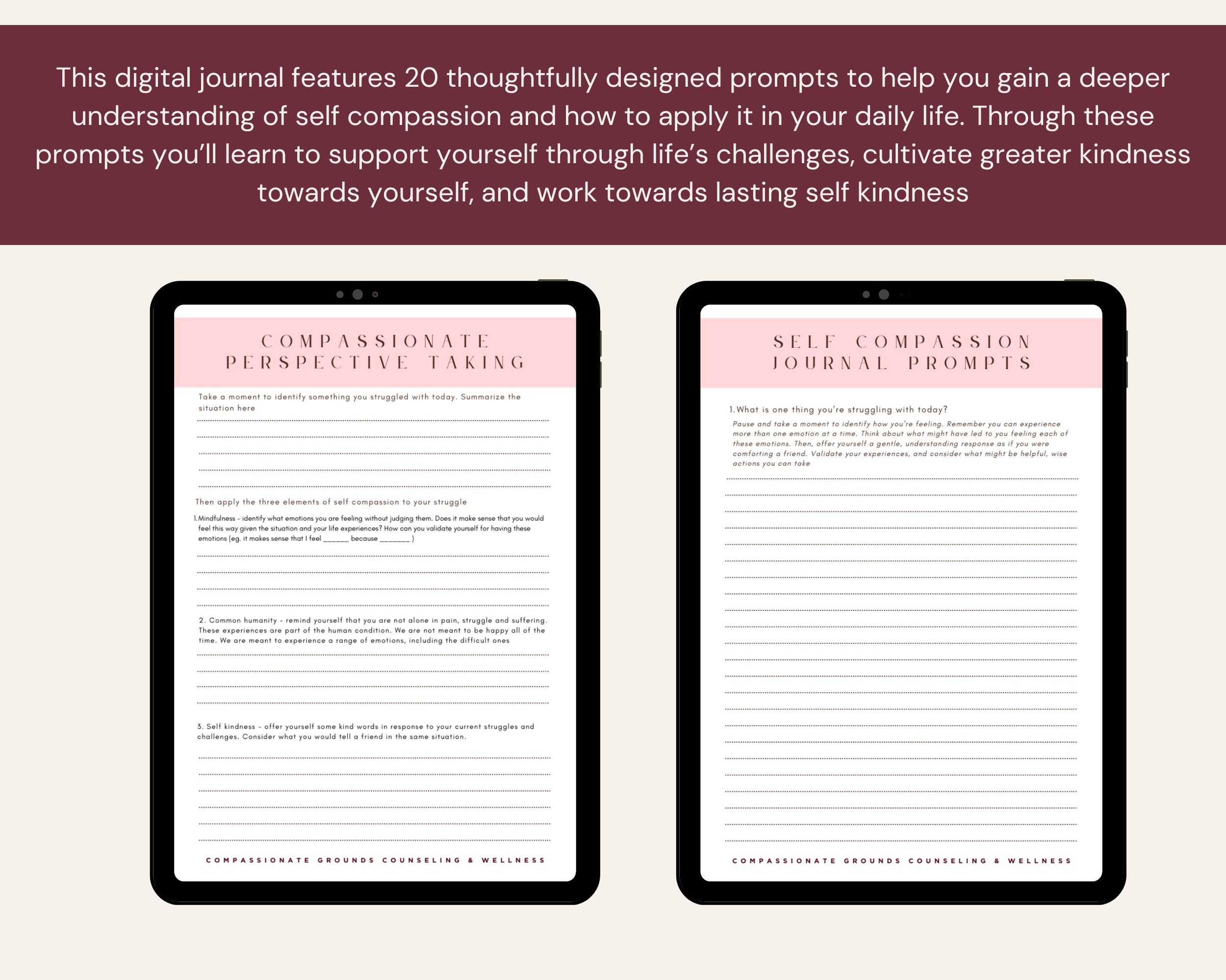 From the Ground Up: A Journal to Cultivate Self Compassion