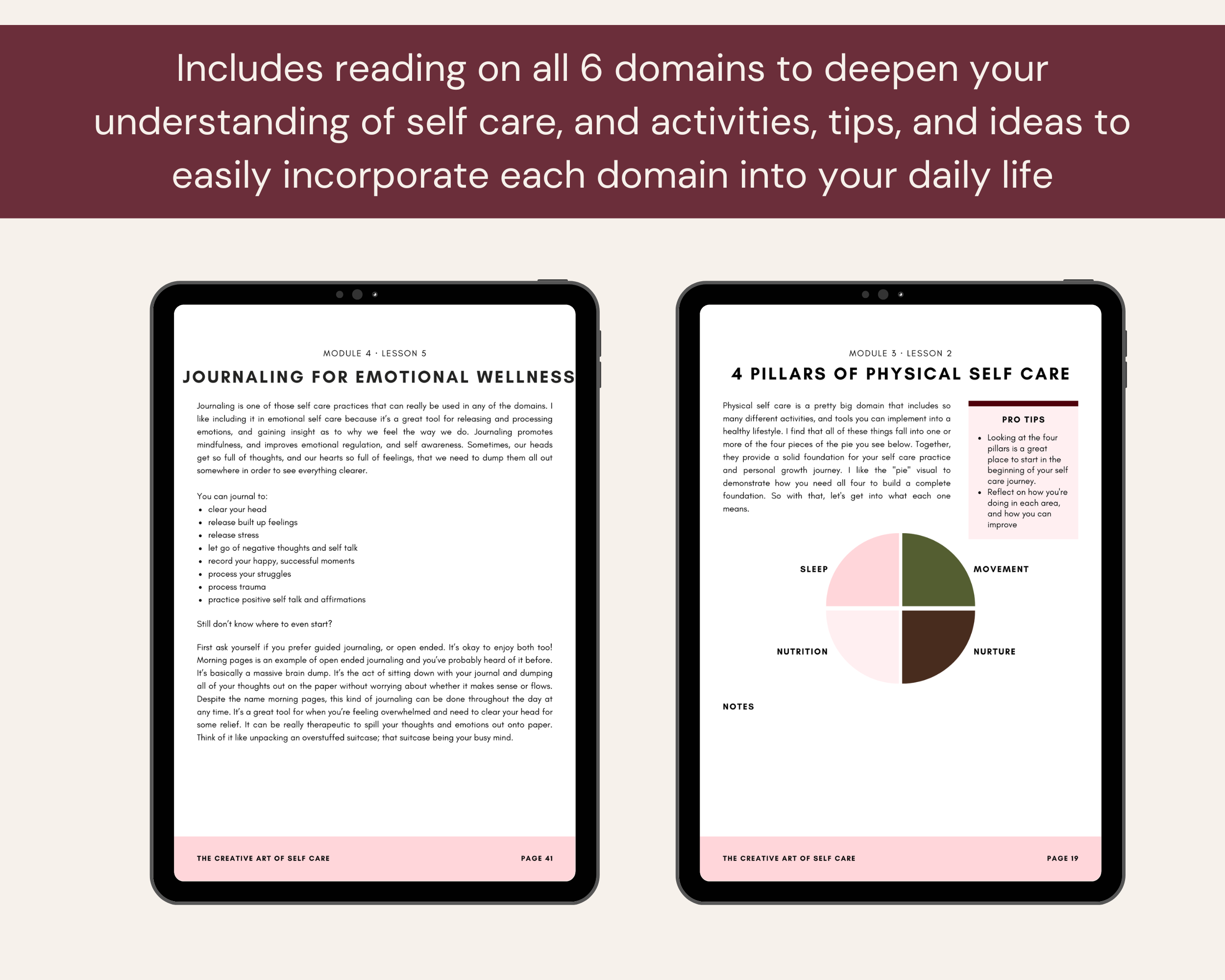 The Creative Art of Self Care: A digital workbook to cultivate balance, happiness, and fulfillment