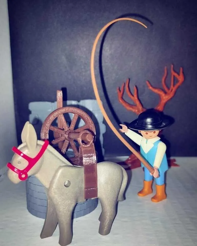 Molino de piedra para burro