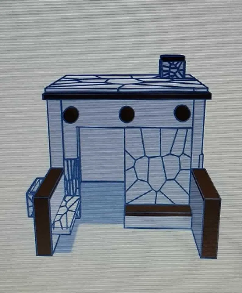 Mini casa para el Belén 