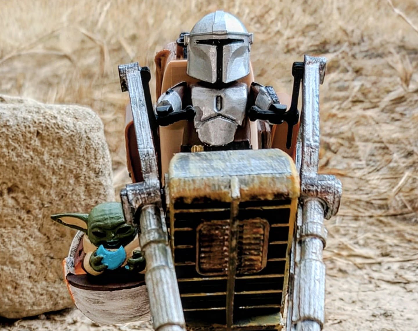 Moto Speed Bike The Mandalorian y Grogu,