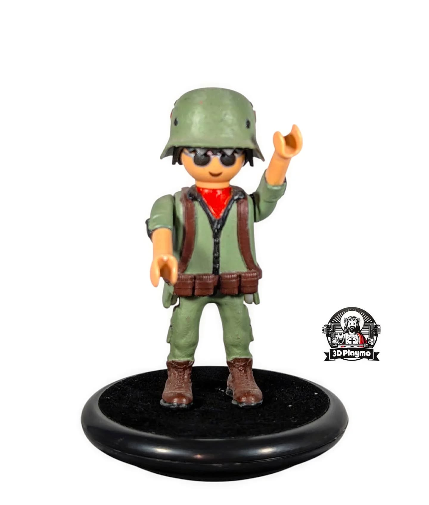 Militar torso con mochila grande