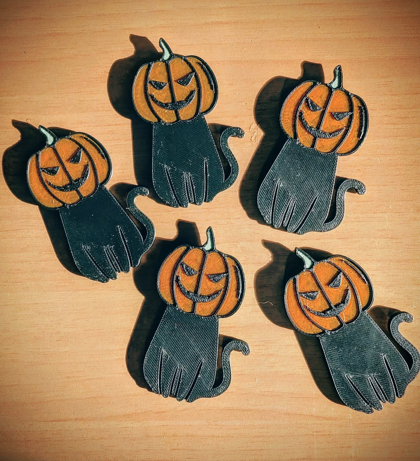 Imanes Gato calabaza de Halloween