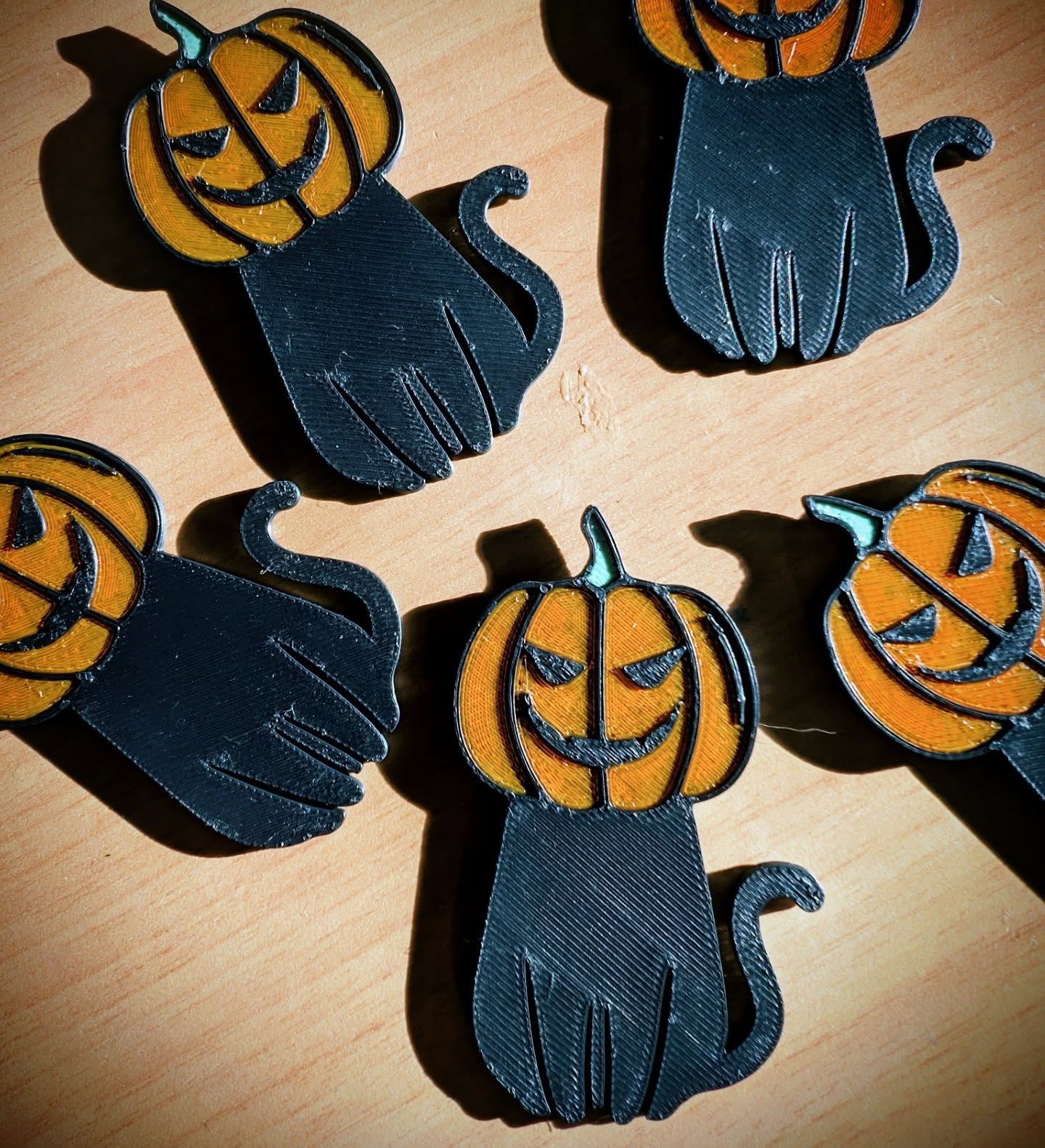 Imanes Gato calabaza de Halloween