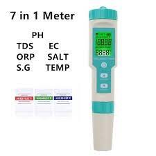 7en 1 Testeur numérique de qualité de l'eau