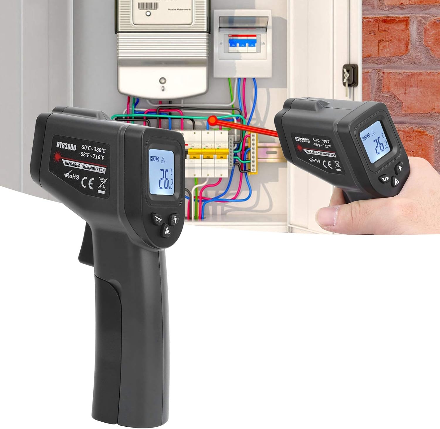 Thermomètre infrarouge numérique  ‑50℃‑550℃