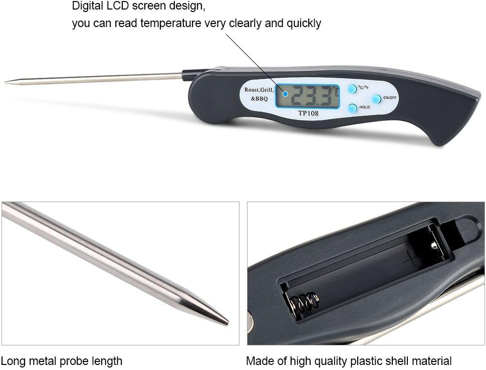 THERMOMETRE BBQ avec sonde pliable inox.2