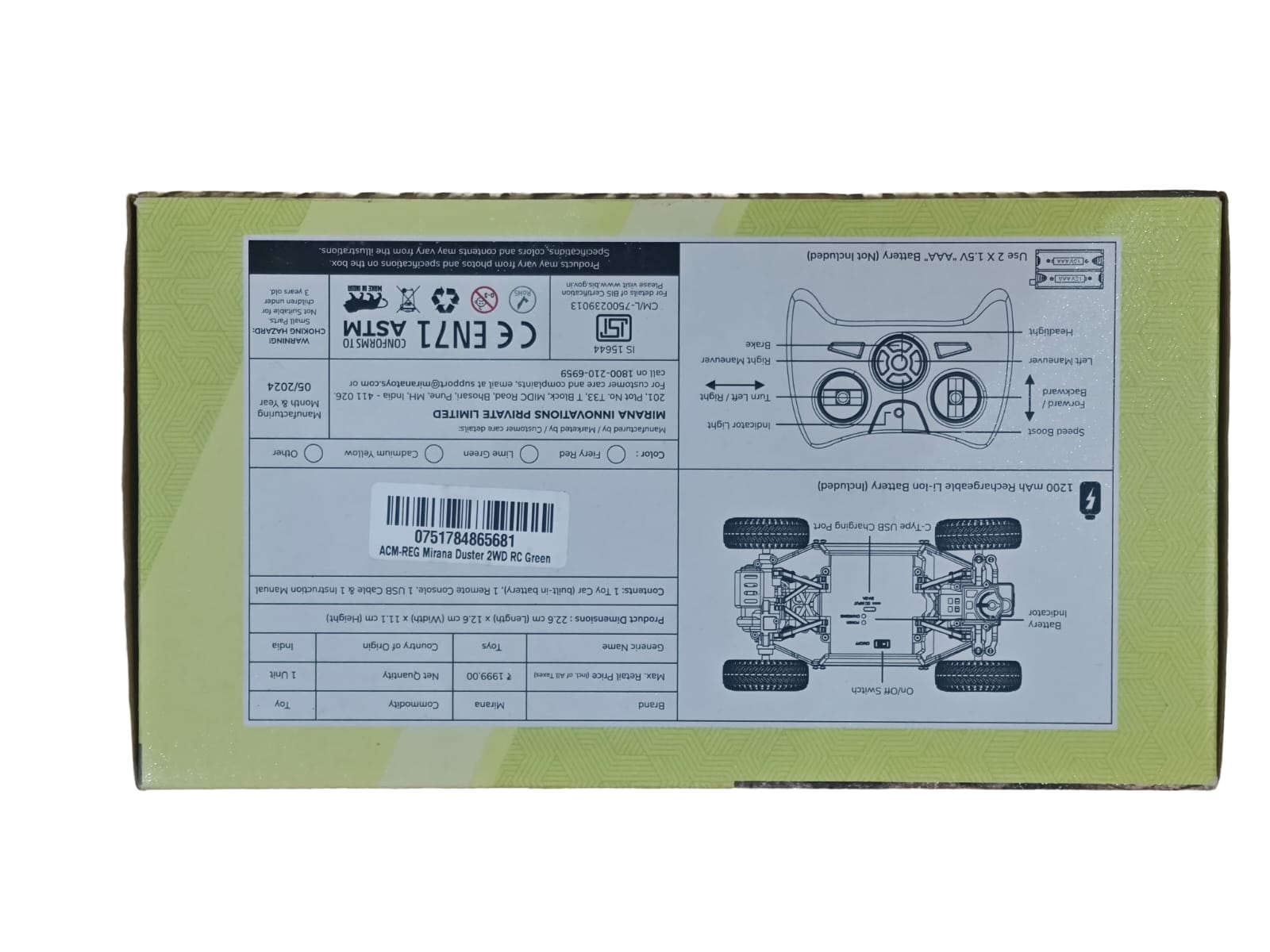  MIRANA DUSTER 2WD RC All Terrain Vehicle