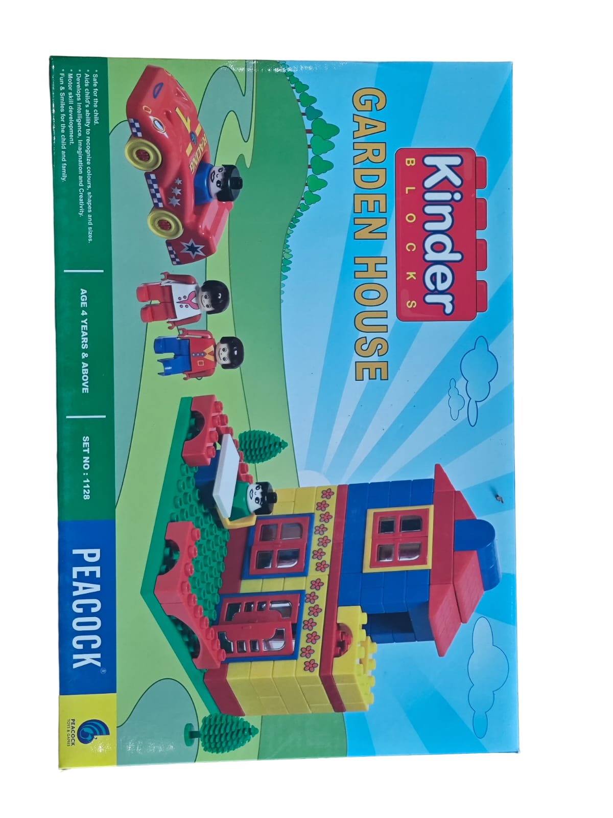 KINDER HOUSE GARDEN BLOCKS PEACOCK