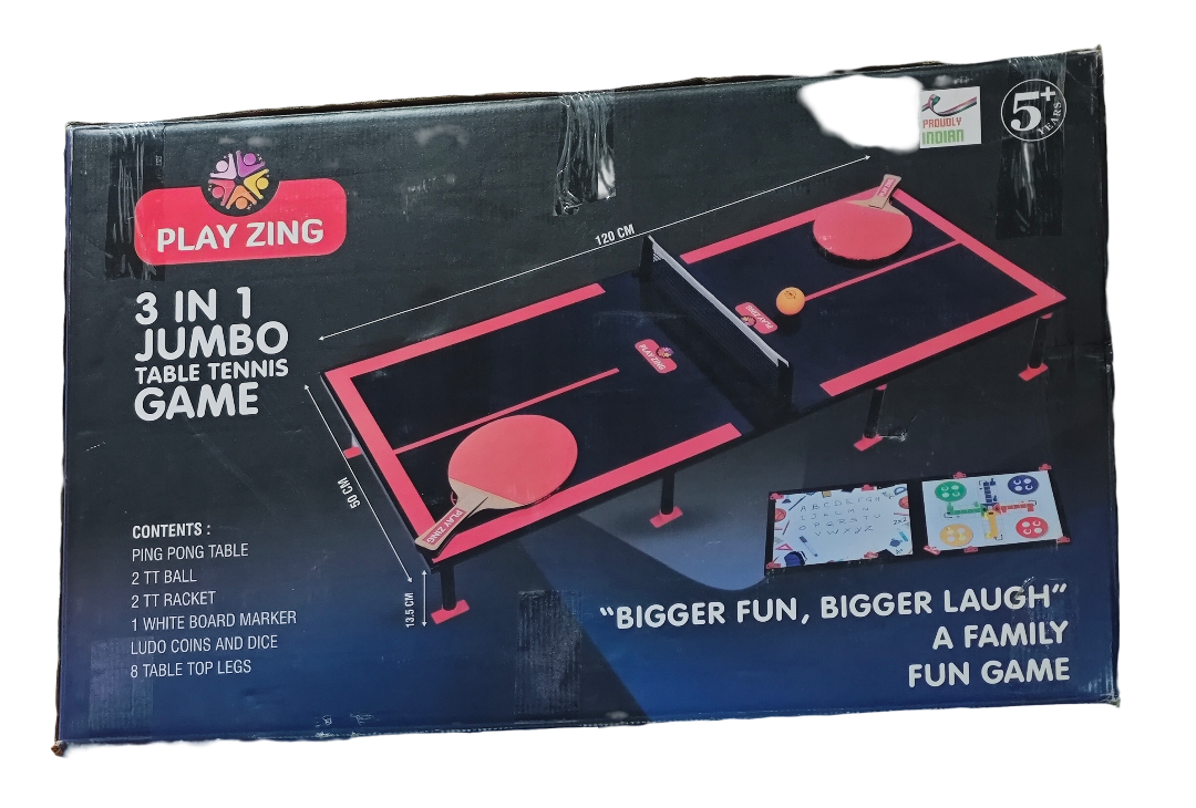 Play Zing 3 in 1 Jumbo Table Tennis Game