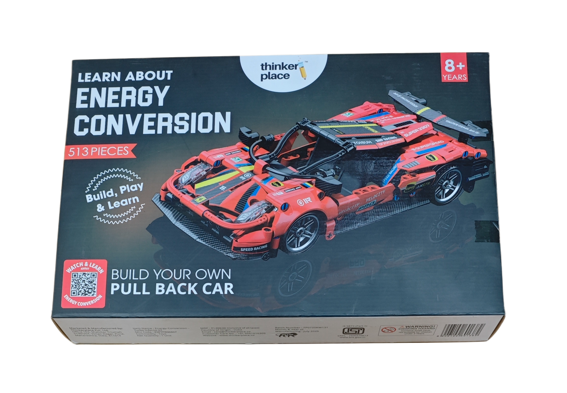 Pull Back Car Building Kit