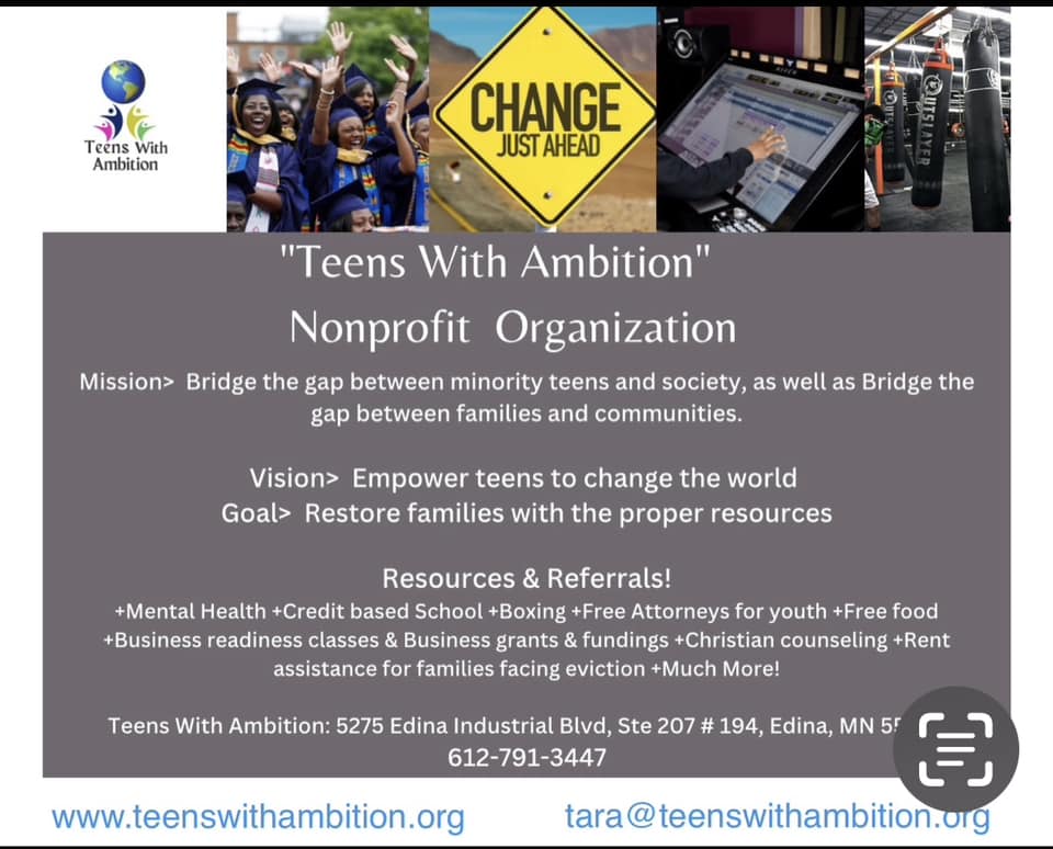 Donate to Teens With Ambition Nonprofit Organization 501C3