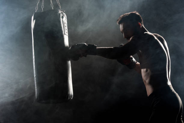 Leather made Punching bag + chain
