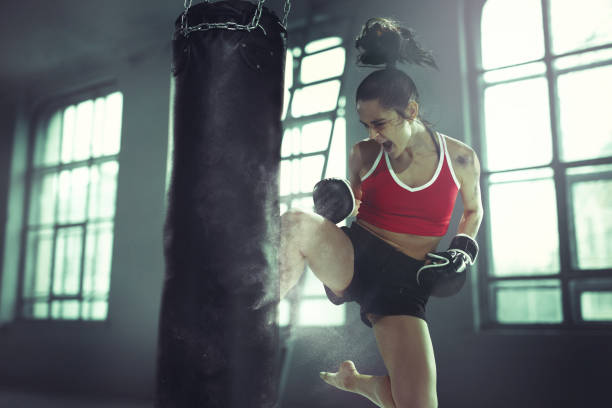 Leather made Punching bag + chain