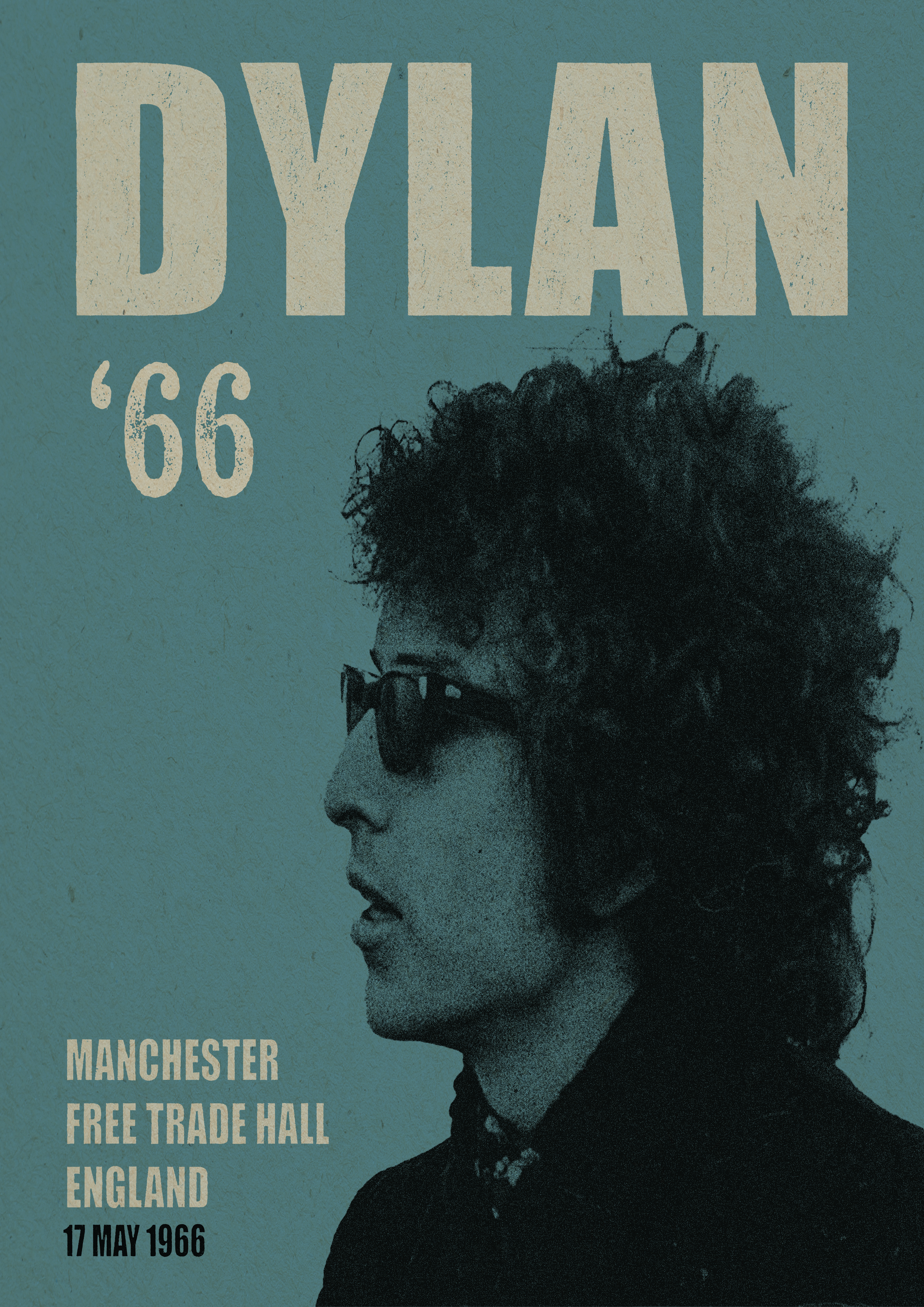 Bob Dylan '66 tour poster