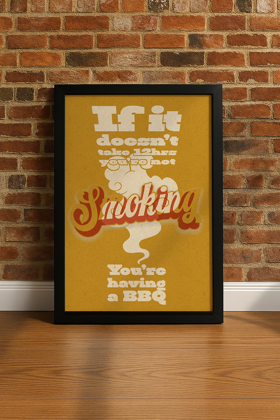 Meat smoking poster